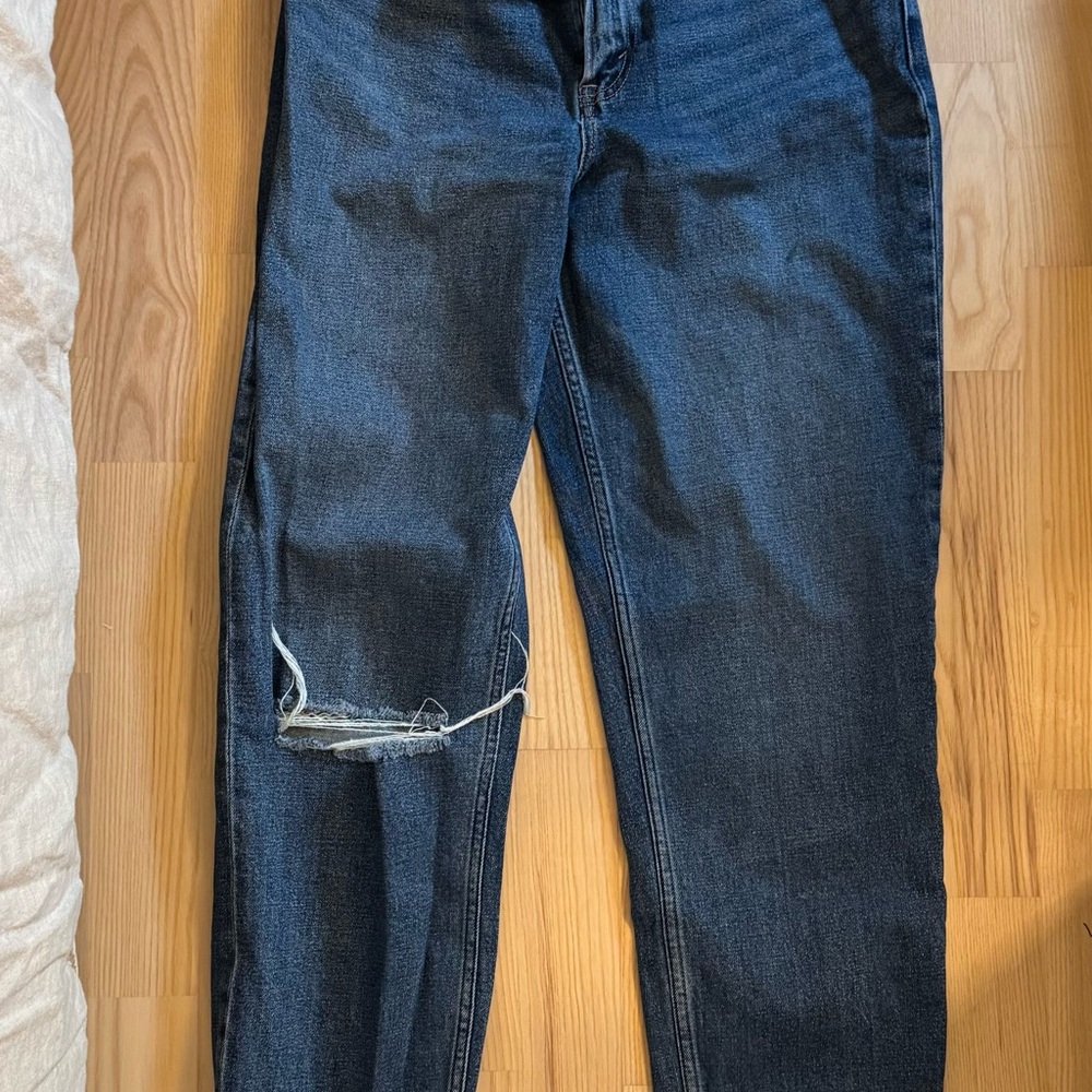 Abercrombie Dark Blue Distressed Jeans